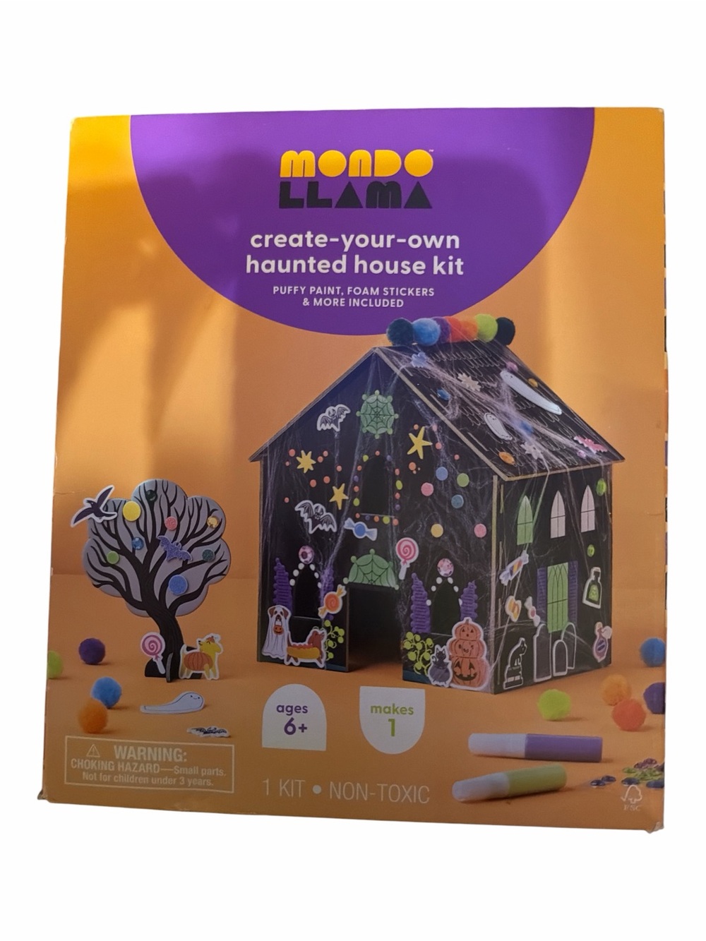 Mondo Llama Create-Your-Own Haunted House Craft Kit NIB